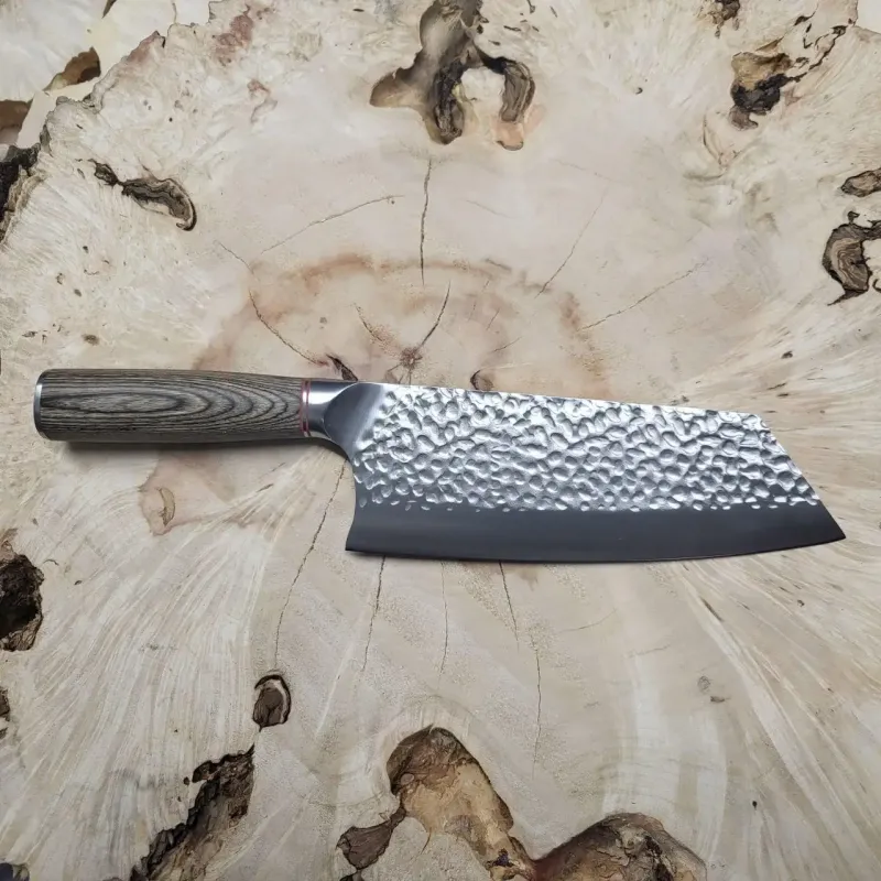 Кований кухонний ніж Kiritsuke 19,5 см із високовуглецевої нержавіючої сталі Pakkawood