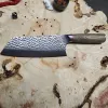 Кований кухонний ніж Kiritsuke 19,5 см із високовуглецевої нержавіючої сталі Pakkawood
