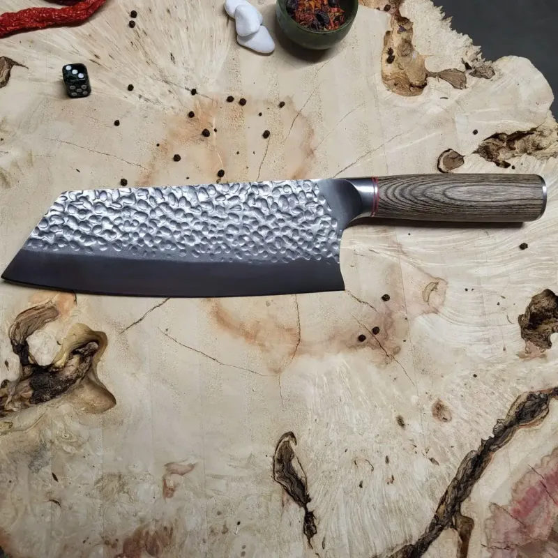 Кований кухонний ніж Kiritsuke 19,5 см із високовуглецевої нержавіючої сталі Pakkawood