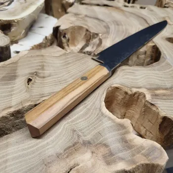 Кухонний шеф-ніж (Gyuto) 21 см VG10, 67 шарів дамаської сталі, руків'я з оливкового дерева