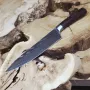 Шеф-ніж кухонний 20.5 см 5Cr15MoV з лазерним візерунком та руків’ям Pakka wood