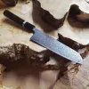 Кухонний ніж дамаська сталь 67 шарів чорне дерево