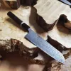 Кухонний ніж дамаська сталь 67 шарів, ручка чорне дерево