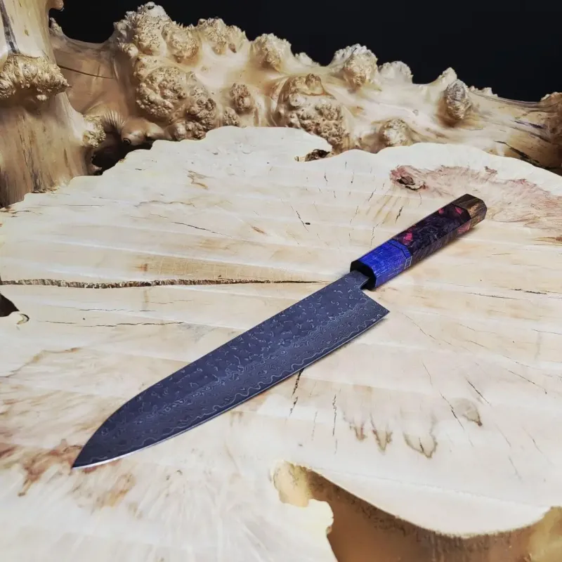 кухонний ніж gyuto дамаська сталь vg10 73 шари