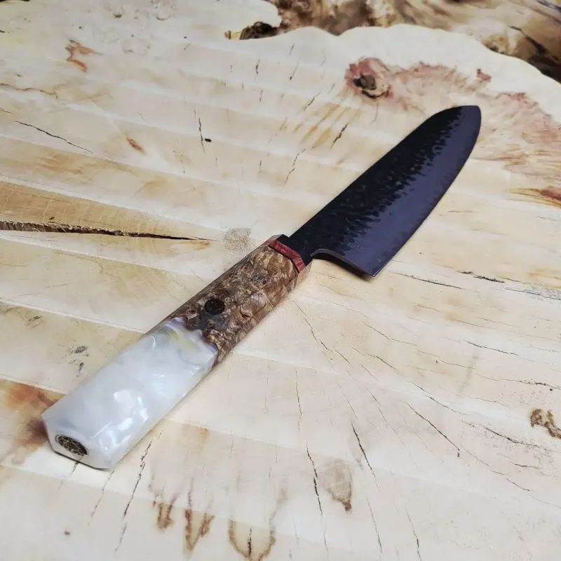 ніж gyuto vg10 tsuchime карагач смола 205 мм