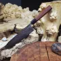 Кований  шеф-ніж Gyuto 20.5 см із 67 шарів дамаської сталі VG-10 з колодкою з падука та чорного дерева