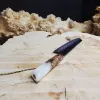 kiritsuke knife damascus steel 73 layers elm resin