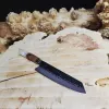 kiritsuke knife damascus steel 73 layers elm resin