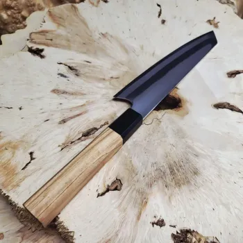 Кухонний ніж Kiritsuke 20 см із 7-шарової сталі з руків’ям з оливкового дерева