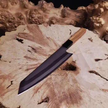 Кухонний ніж Kiritsuke 20 см із 7-шарової сталі з руків’ям з оливкового дерева