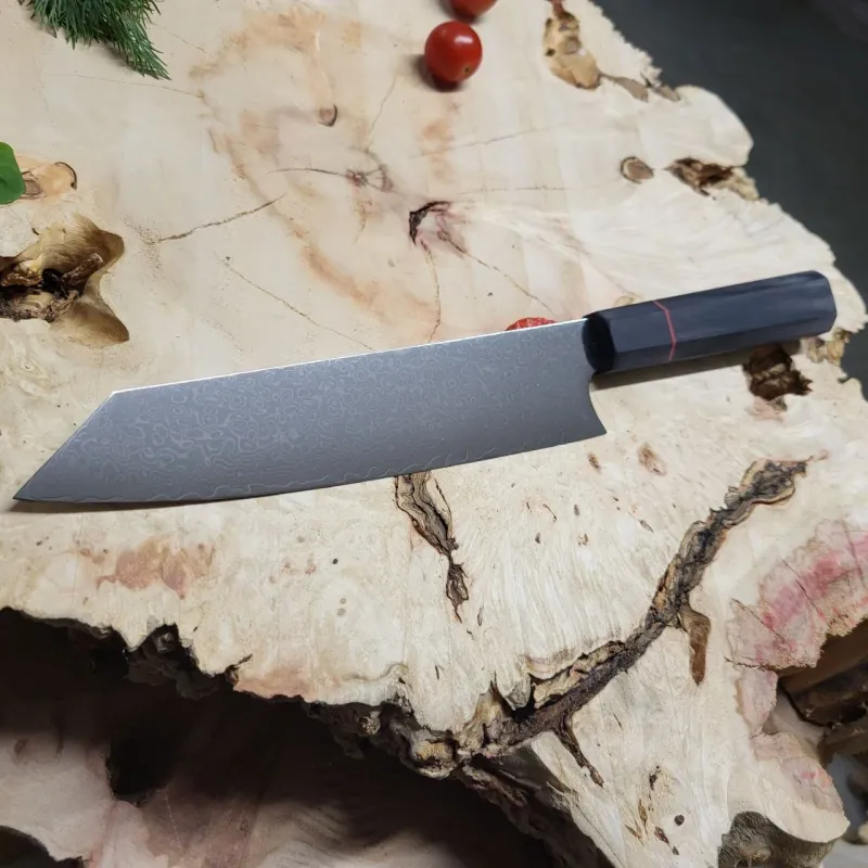 Кований ніж шеф-кухаря Киріцуке 20.5 см із 67 шарів дамаської сталі VG-10 з колодкою G-10