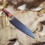 Кований ніж шеф-кухаря Киріцуке 20.7 см із 67 шарів дамаської сталі VG-10 з колодкою зі стабілізованої деревени