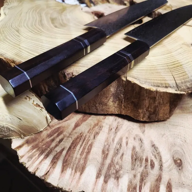 набір ножів santoku kiritsuke vg10 дамаська сталь