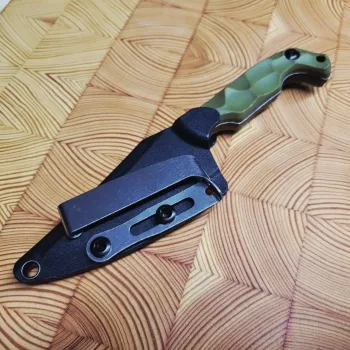 Компактний ніж AUS-8 з ручкою G10 та чохлом Kydex