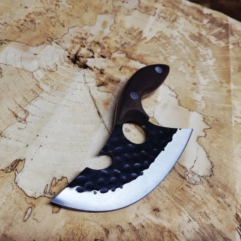 Комплект кованих кухонних ножів Satori та Ulu