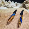 Комплект кухонних ножів із дамаської сталі