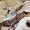 Комплект кухонних ножів із дамаської сталі