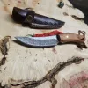 Професійний кований кухонний ніж Дамаск з чохлом