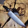Кований шеф-ніж Gyuto 20 см із 67-шарової дамаської сталі VG-10 та руків'ям G10