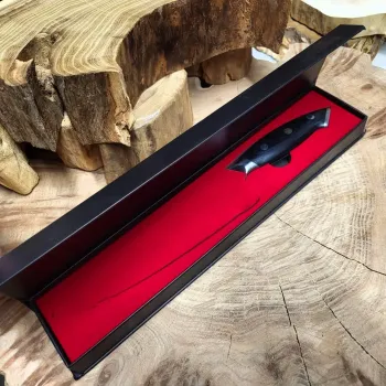 Кований шеф-ніж Gyuto 20 см із 67-шарової дамаської сталі VG-10 та руків'ям G10