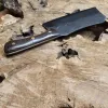 Кований кухонний ніж-топірець 19 см зі сталі 5Cr15MoV з руків'ям із дерева венге