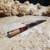 Кований кухонний ніж Nakiri VG-10 73 шари дамаської сталі