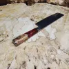Кований кухонний ніж Nakiri VG-10 73 шари дамаської сталі