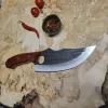 Кований універсальний кухонний ніж 17,5 см із високовуглецевої сталі, руків'я із натурального сандалового дерева