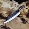 Кований кухонний ніж Gyuto AUS-10 21,5 см з руків'ям із паккавоуд