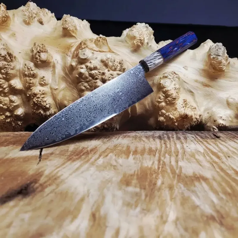 Кухонний ніж Gyuto 20,5 см 67-шарова дамаська сталь