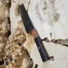 Кухонний ніж Накирі AUS-8 17 см із руків'ям із падука та чорного горіха