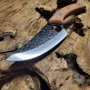 Кований кухонний обробний ніж Full Tang 14,5 см з ручкою з палісандра
