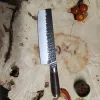 Ніж Nakiri 5Cr15MoV чорне покриття ебенове дерево