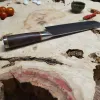 Ніж Nakiri 5Cr15MoV чорне покриття ебенове дерево