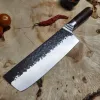 Ніж Nakiri 5Cr15MoV чорне покриття ебенове дерево