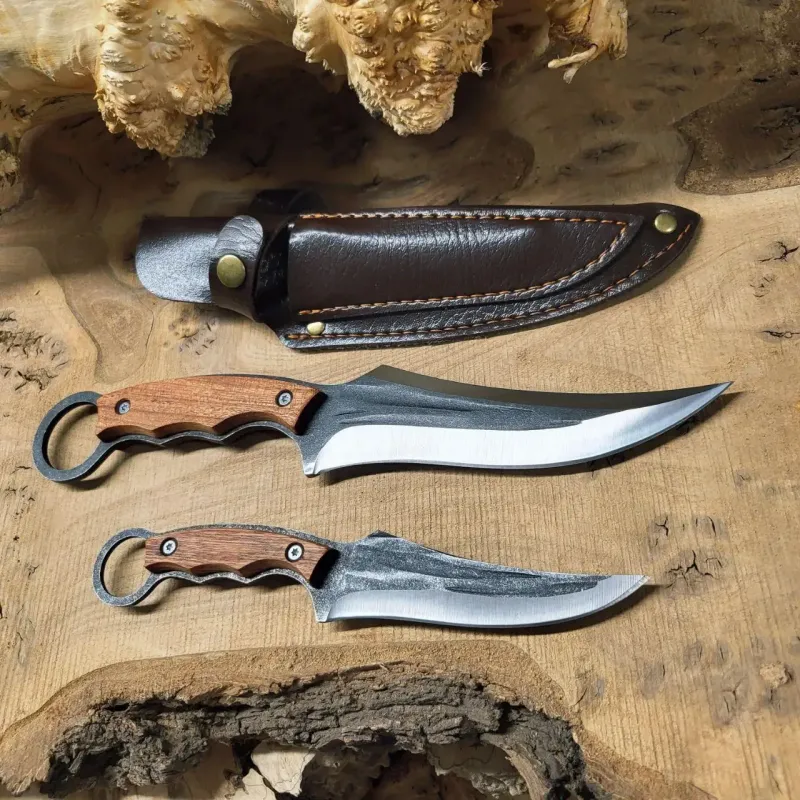 Набір кухонних ножів 2 в 1 зі сталі 5Cr15MoV
