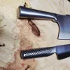 набір кухонних ножів santoku сокирка ножиці