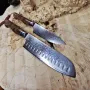 Набор ножей Santoku + универсальный VG-10 — дамасская сталь 67 слоев