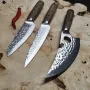 Набір універсальних кованих кухонних ножів  3 в 1
