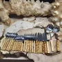 Набір столових приборів із нержавіючої сталі з ручками з натурального бамбука