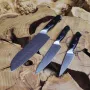 Набір кухонних ножів 3 шт. 67-шарова дамаська сталь VG-10 G10