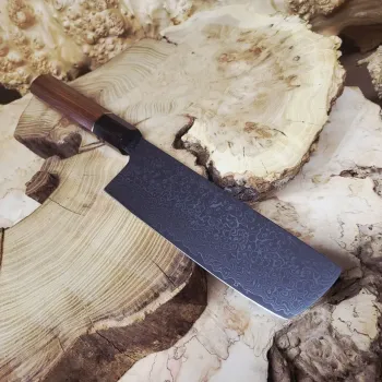 Кухонний ніж Nakiri VG-10 Damascus 67 шарів