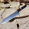 Santoku 18,5 см з багатошаровим клинком та руків'ям з американського горіха