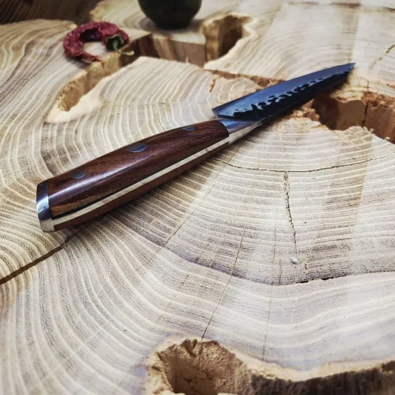 Набір ножів Santoku та Bunka Hammered