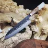 ніж santoku дамаська сталь 73 шари карагач смола