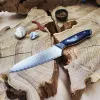 Японський ніж Сантоку дамаська сталь VG10 67 шарів з руків’ям G10