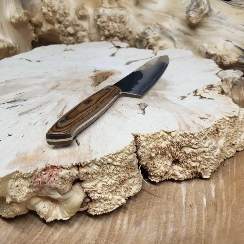 Універсальний кухонний ніж Gyuto 17 см із 7-шарової дамаської сталі