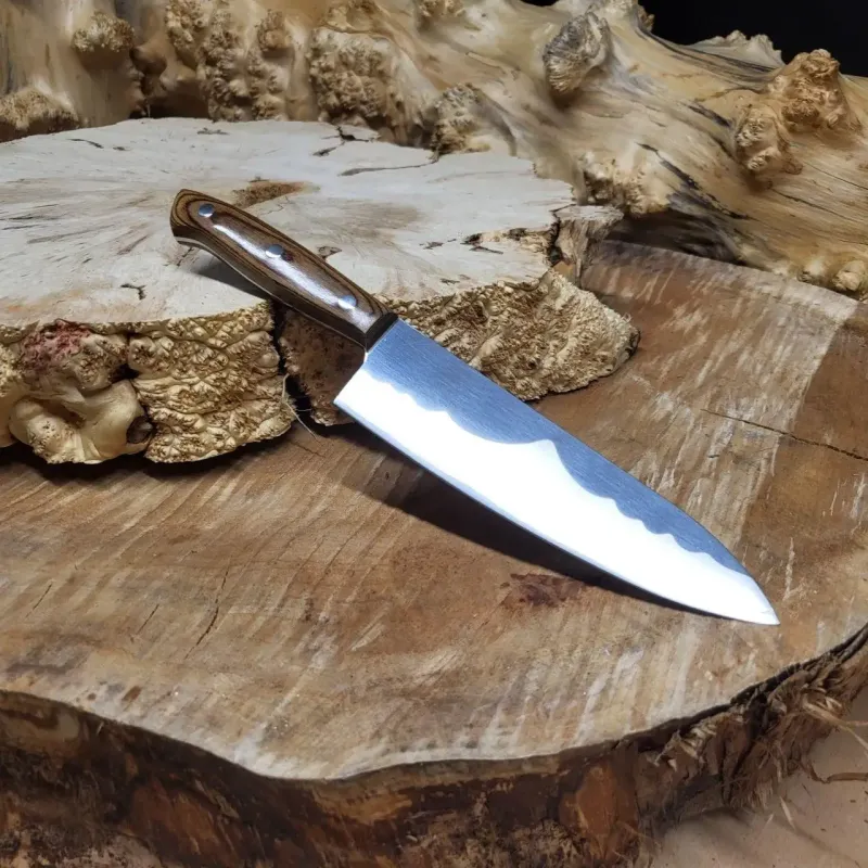 Універсальний кухонний ніж Gyuto 17 см із 7-шарової дамаської сталі