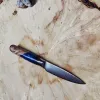 Універсальний кухонний ніж із дамаської сталі 11 см із ручкою Blue Ocean