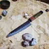 Японський кухонний ніж Petty 13 см із дамаської сталі VG-10